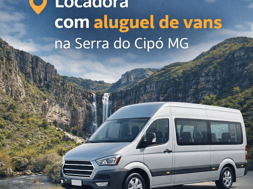 Locadora com aluguel de vans na Serra do Cipó MG